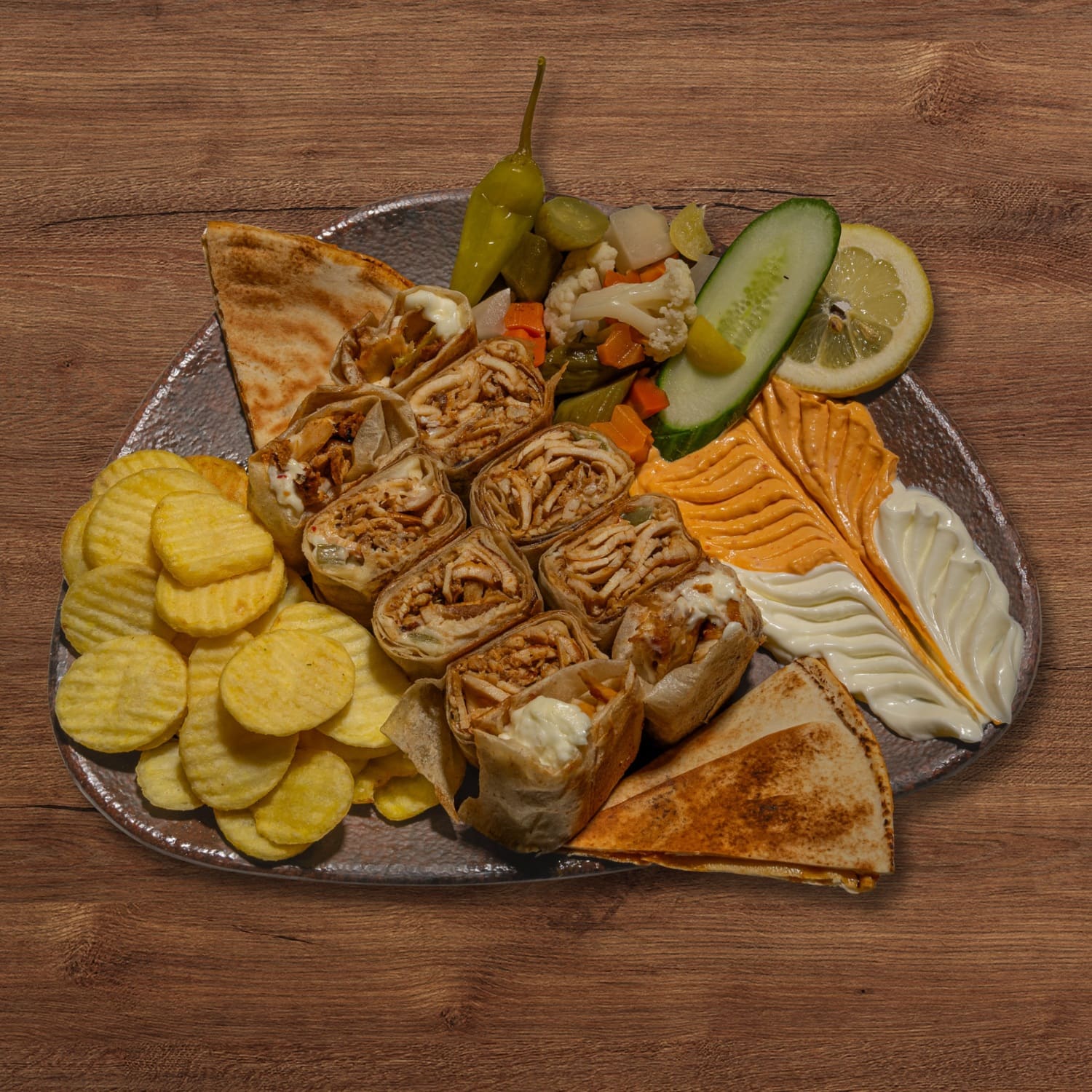 Double Chicken Shawarma Combo